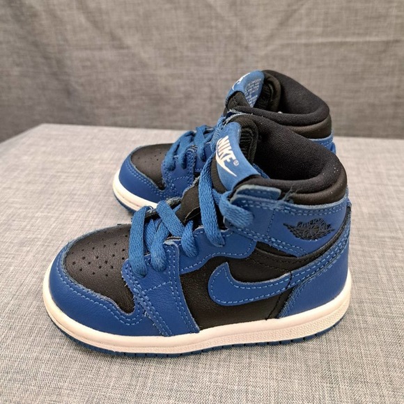 nike Other - Size 6C Nike Air Jordan 1 Retro High OG TD - Dark Marina Blue 2021 AQ2665-404